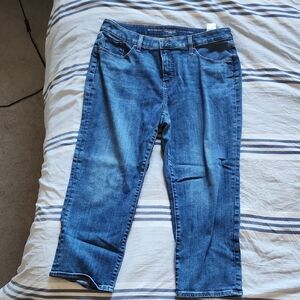 Chico's Dark Blue Ankle Jeans